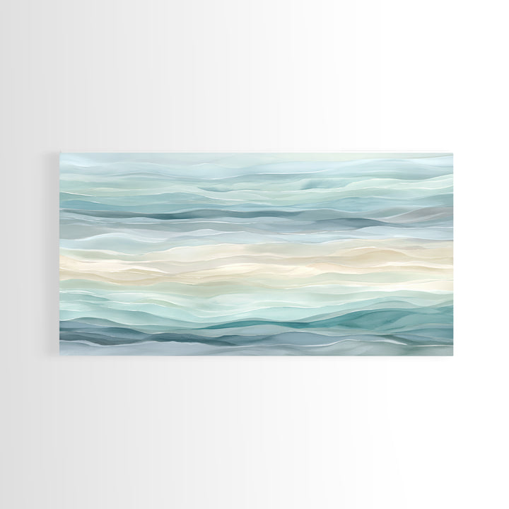 Abstract Water Ripple Pattern Framed Canvas Print, Dental Office Art, Room Decor, Office Decor, Abstract Art, Calm, DOA-2x1-81