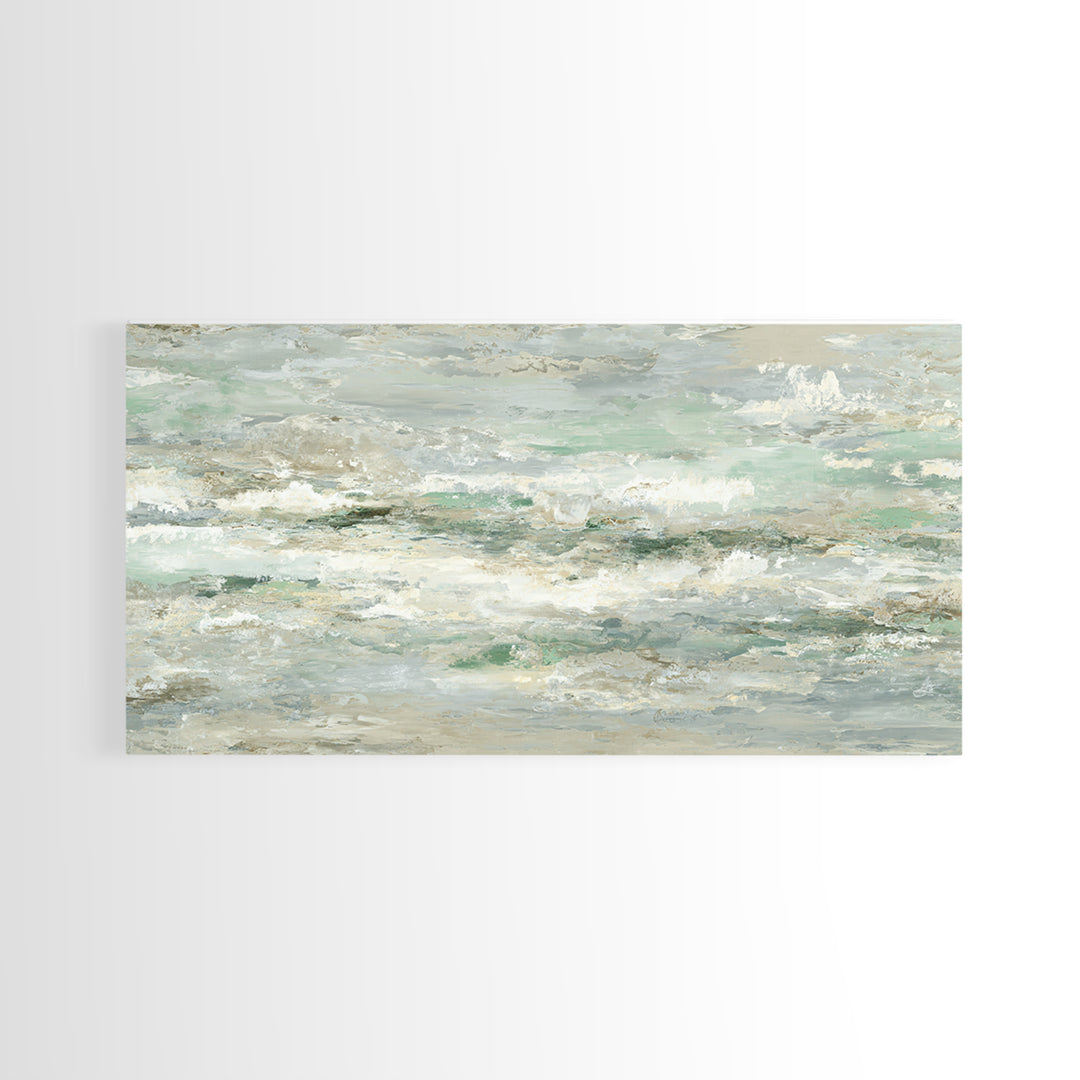Clean Marble Texture Framed Canvas Print, Dental Office Art, Dental Wall Art, Office Decor, Oil Painting, Calm, DOA-2x1-92