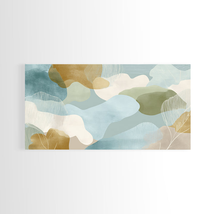 Playful Tooth Shaped Character Canvas Print, Dental Office Art, Art Print, Office Decor, Abstract Art, Calm, Unique Wall Art, DOA-2x1-98