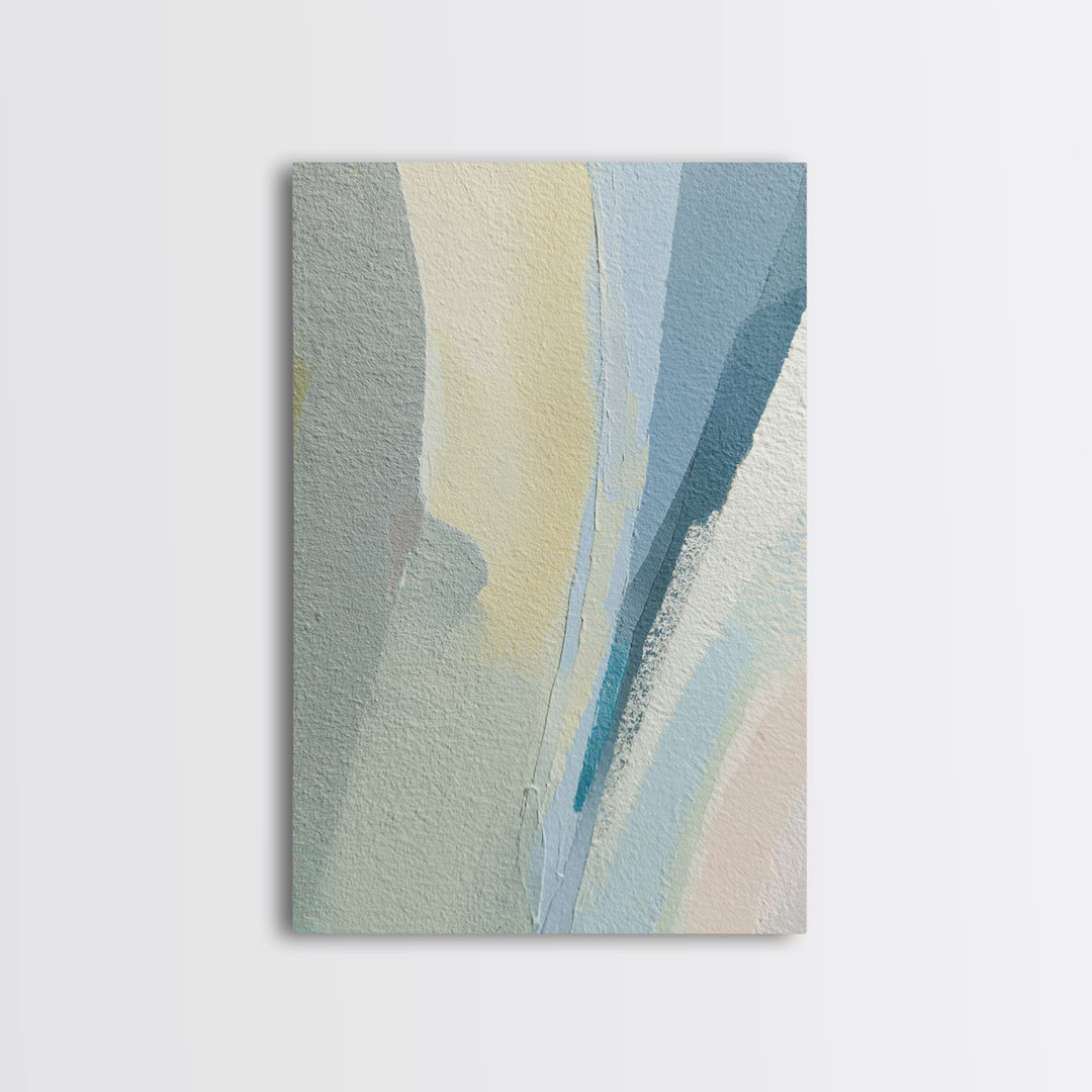 Minimal Smile Curve Abstract Framed Canvas Print, Dental Office Art, Neutral Decor, Office Decor, Abstract Art, Calm, DOA-2x3-13