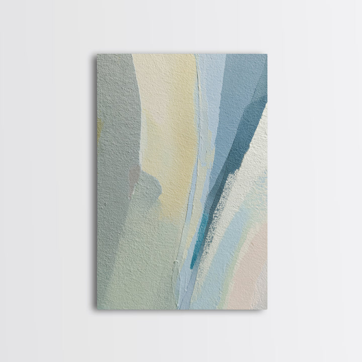 Minimal Smile Curve Abstract Framed Canvas Print, Dental Office Art, Neutral Decor, Office Decor, Abstract Art, Calm, DOA-2x3-13