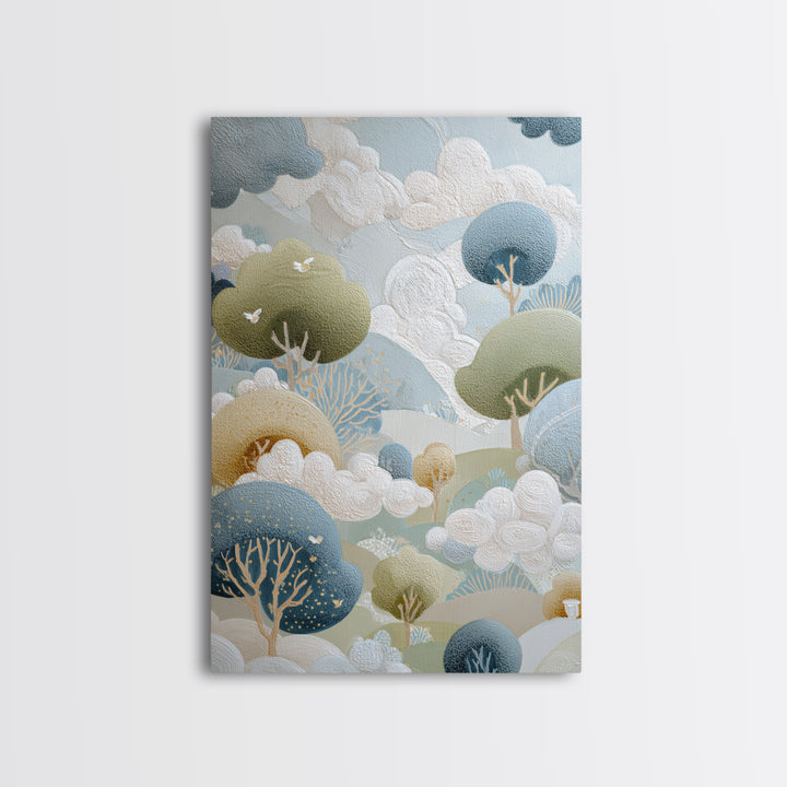 Playful Tooth Shaped Character Canvas Print, Dental Office Art, Dental Office, Office Decor, Abstract Art, Calm, Room Decor, DOA-2x3-14