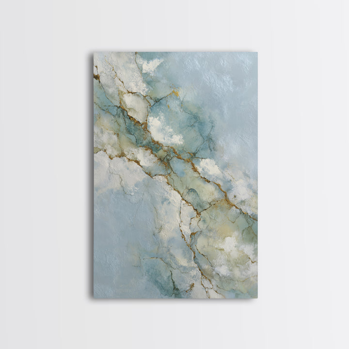 Clean Marble Texture Canvas Print, Dental Office Art, Room Decor Aesthetic, Office Decor, Fine Art, Calm, Printable Digital, DOA-2x3-32