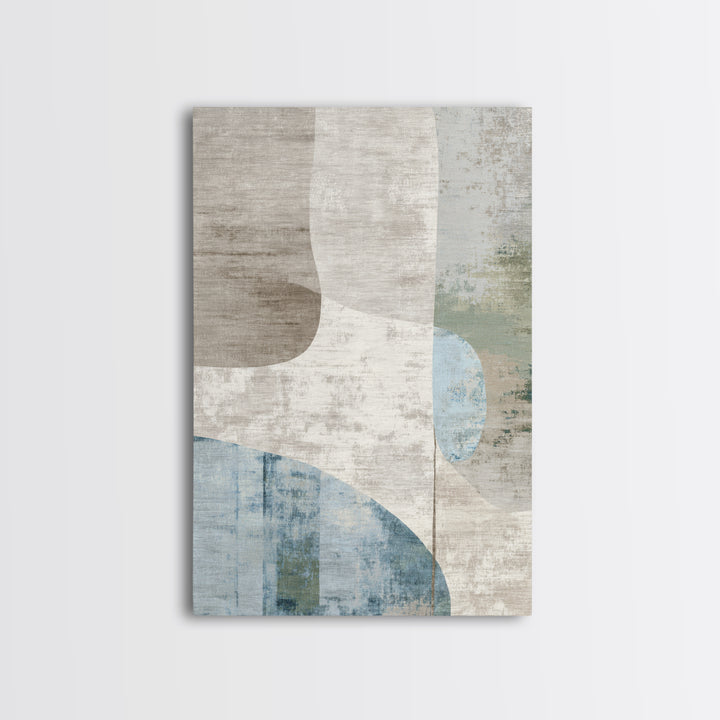 Minimal Smile Curve Abstract Framed Canvas Print, Dental Office Art, Neutral Decor, Office Decor, Abstract Art, Calm, DOA-2x3-37