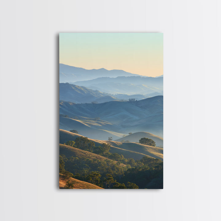 Soft Gradient Sunrise Framed Canvas Print, Dental Office Art, Dental Assistant, Office Decor, Fine Art, Calm, Gallery Decor, DOA-2x3-4