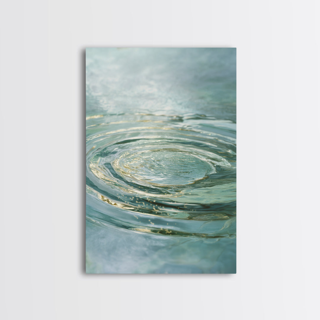 Abstract Water Ripple Pattern Canvas Print, Dental Office Art, Fine Art Print, Office Decor, Fine Art, Calm, Printable Wall Art, DOA-2x3-45
