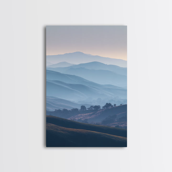 Soft Gradient Sunrise Framed Canvas Print, Dental Office Art, Dental Assistant, Office Decor, Fine Art, Calm, Gallery Decor, DOA-2x3-52