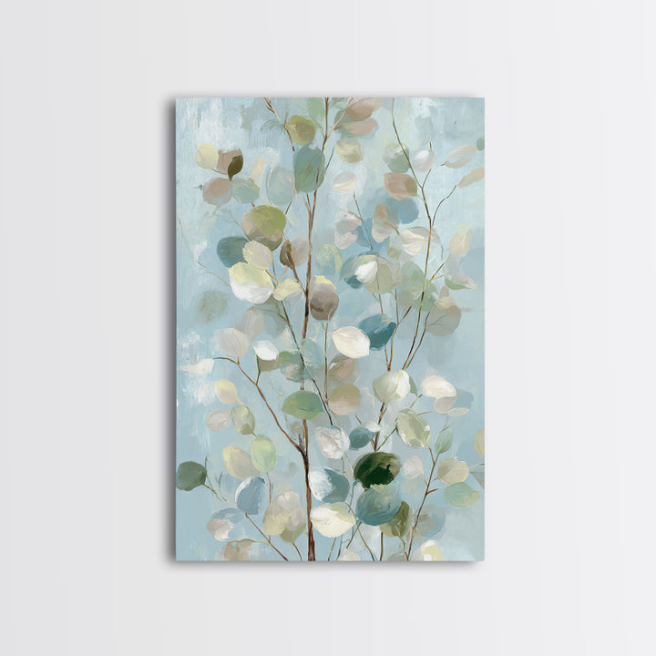 Soft Botanical Eucalyptus Print for Clean Atmosphere Canvas Print, Dental Office Art, Dental Gift, Office Decor, Calm, DOA-2x3-59
