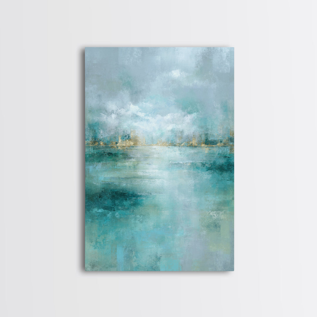 Clean Geometric Art Framed Canvas Print, Dental Office Art, Tooth Art, Office Decor, Abstract Art, Calm, Modern Decor, DOA-2x3-64