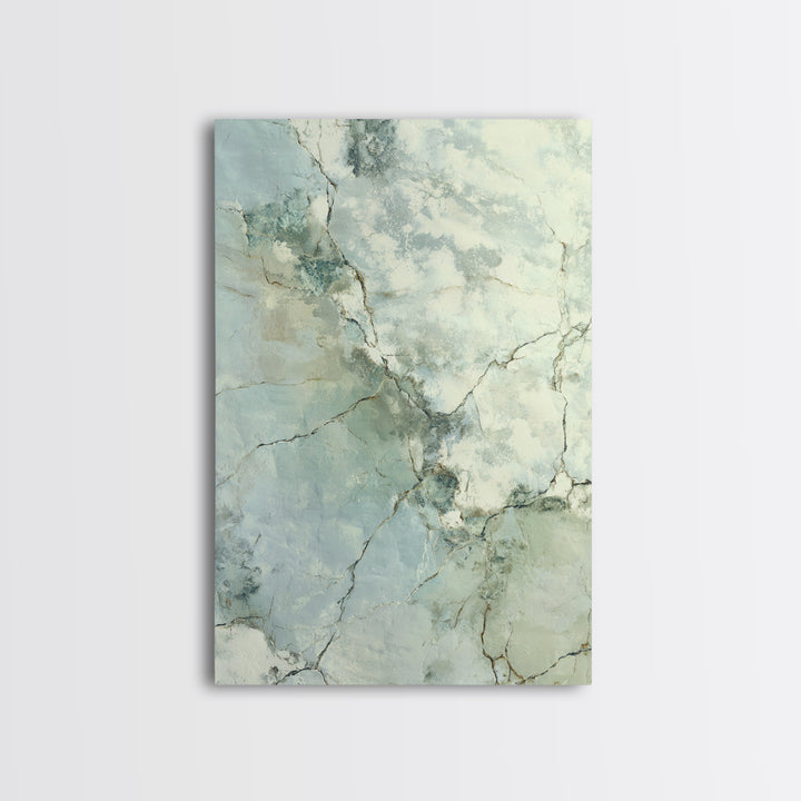 Clean Marble Texture Framed Canvas Print, Dental Office Art, Dental Gift, Office Decor, Watercolor Art, Calm, DOA-2x3-80