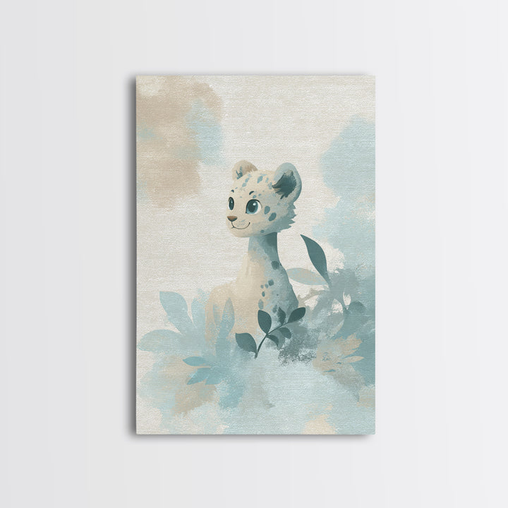 Cheerful Animal Dentist Themed Character Without Text Canvas Print, Dental Office Art, Luxury Decor, Office Decor, Calm, DOA-2x3-82