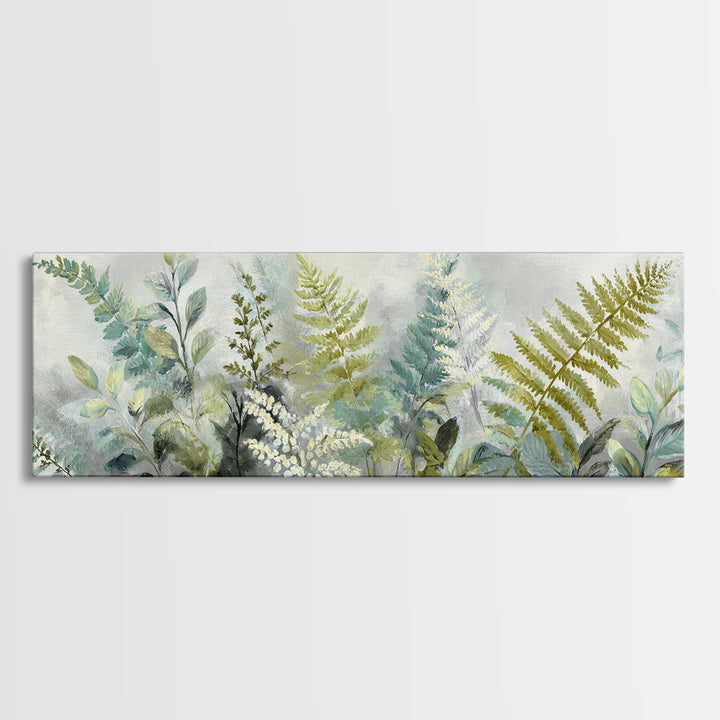 Botanical Fern Study Canvas Print, Dental Office Art, Printable Digital, Office Decor, Fine Art, Calm, Neutral Decor, DOA-3x1-11