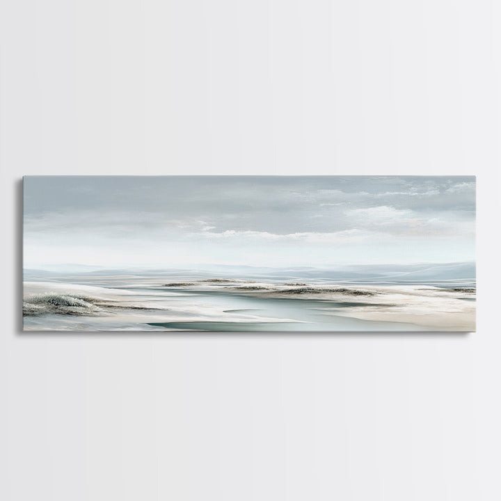Quiet Coastal Dunes Canvas Print, Dental Office Art, Printable Digital, Office Decor, Calm, Neutral Decor, Modern Decor, DOA-3x1-14