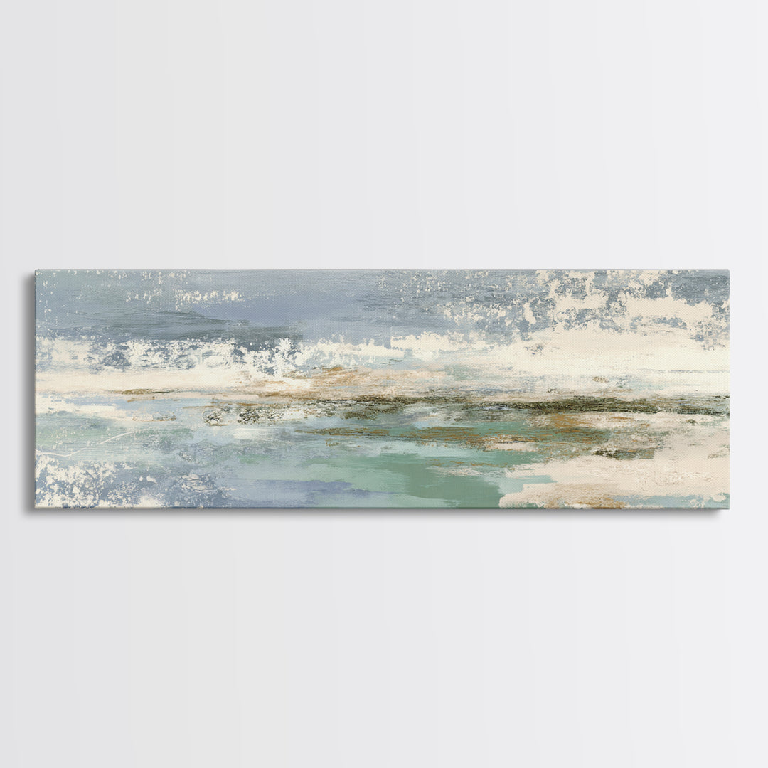 Minimal Smile Curve Abstract Canvas Print, Dental Office Art, Office Decor, Abstract Art, Calm, Medical Office Decor, DOA-3x1-21
