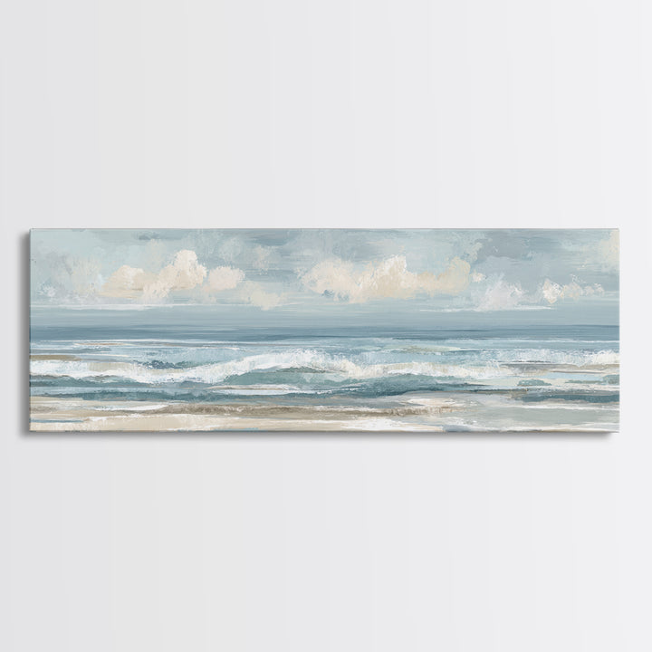 Calming Abstract Ocean Waves Canvas Print, Dental Office Art, Dental, Office Decor, Watercolor Art, Calm, Tooth Art, DOA-3x1-41