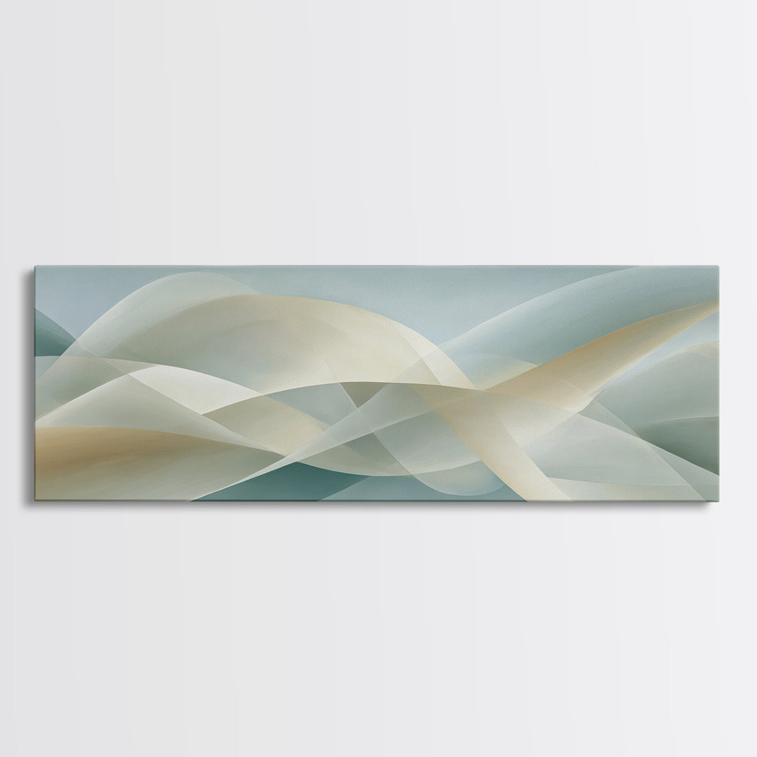 Minimal Smile Curve Abstract Canvas Print, Dental Office Art, Office Decor, Abstract Art, Calm, Medical Office Decor, DOA-3x1-45