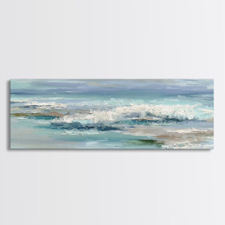 Calming Abstract Ocean Waves Canvas Print, Dental Office Art, Dental, Office Decor, Watercolor Art, Calm, Tooth Art, DOA-3x1-65