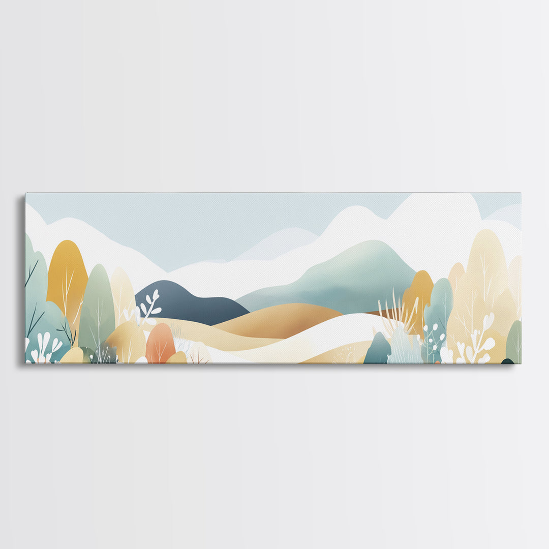 Cheerful Animal Dentist Themed Character Without Text Canvas Print, Dental Office Art, Digital Print, Office Decor, Calm, DOA-3x1-66