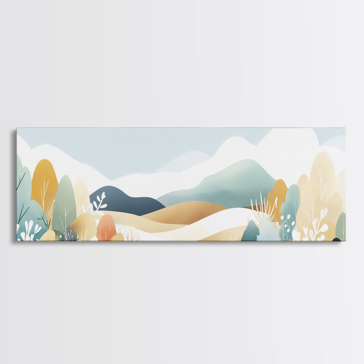 Cheerful Animal Dentist Themed Character Without Text Canvas Print, Dental Office Art, Digital Print, Office Decor, Calm, DOA-3x1-66