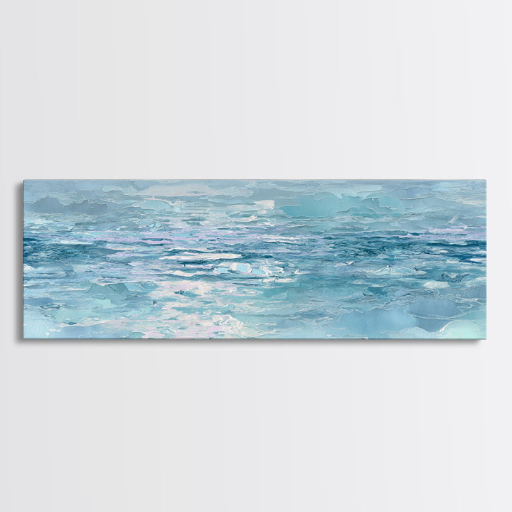 Abstract Water Ripple Pattern Framed Canvas Print, Dental Office Art, Unique Wall Art, Office Decor, Calm, Dental Assistant, DOA-3x1-77