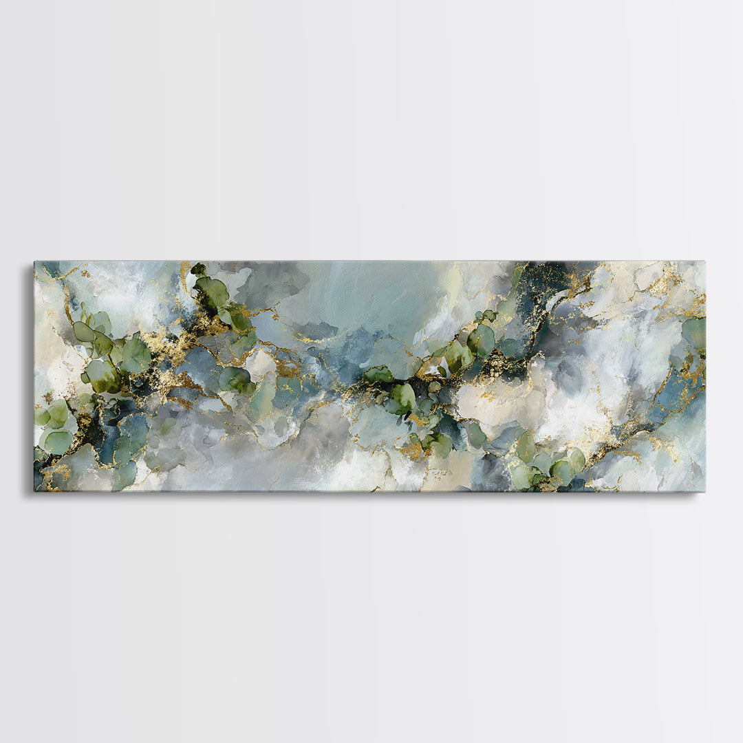 Clean Marble Texture Canvas Print, Dental Office Art, Office Decor, Oil Painting, Calm, Unique Wall Art, Minimalist Wall Art, DOA-3x1-88