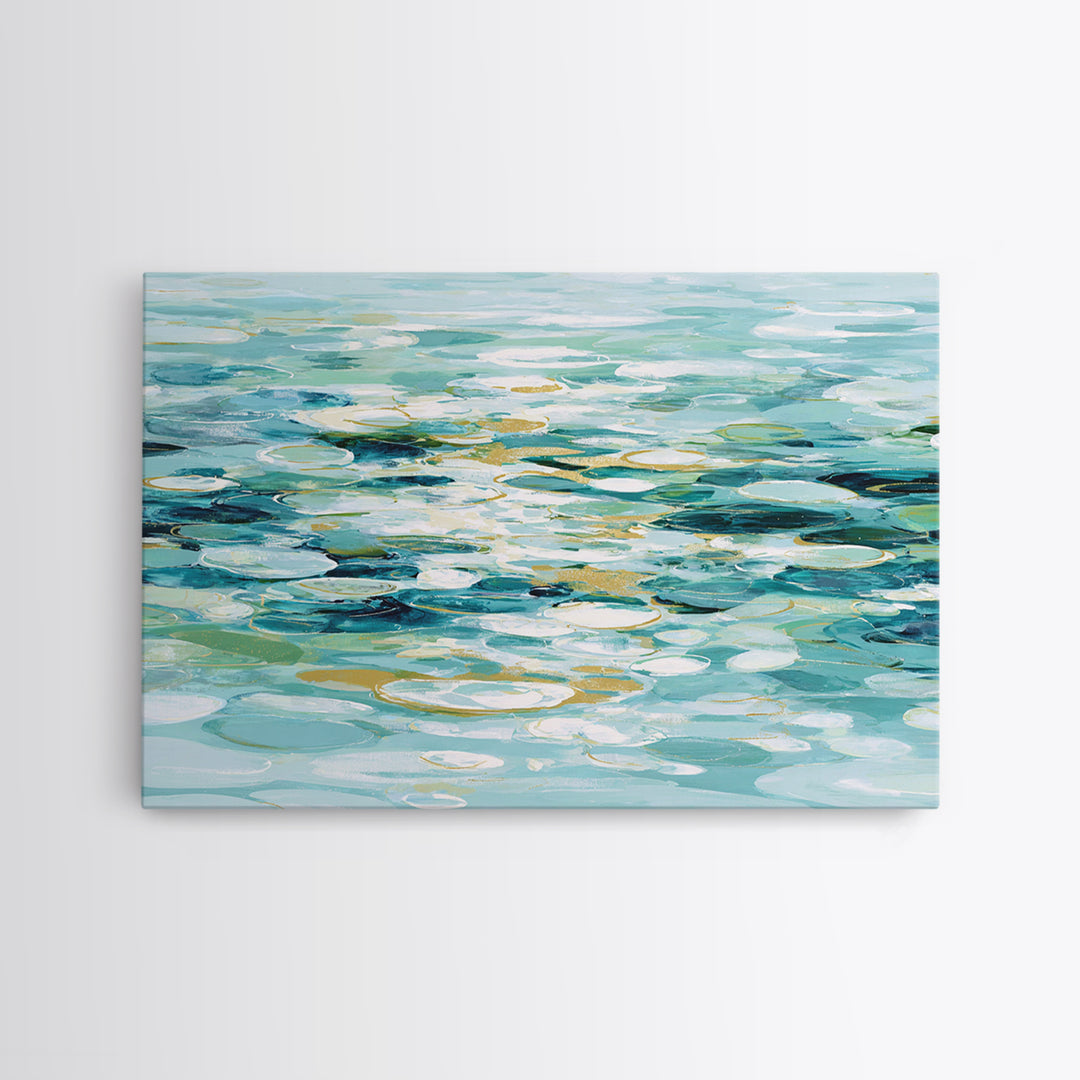 Abstract Water Ripple Pattern Canvas Print, Dental Office Art, Office Decor, Abstract Art, Calm, Dental Art, Digital Artwork, DOA-3x2-17