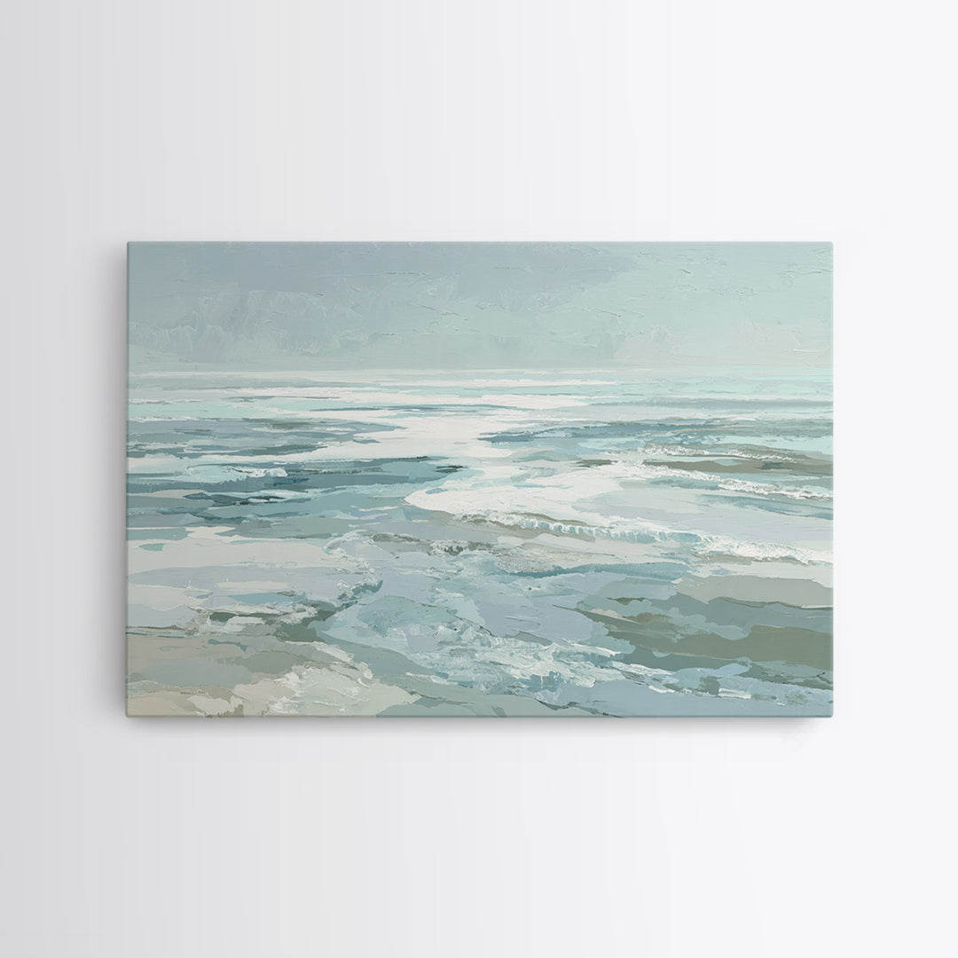 Calming Abstract Ocean Waves Canvas Print, Dental Office Art, Dental, Office Decor, Fine Art, Calm, Tooth Art, Dentistry Art, DOA-3x2-29
