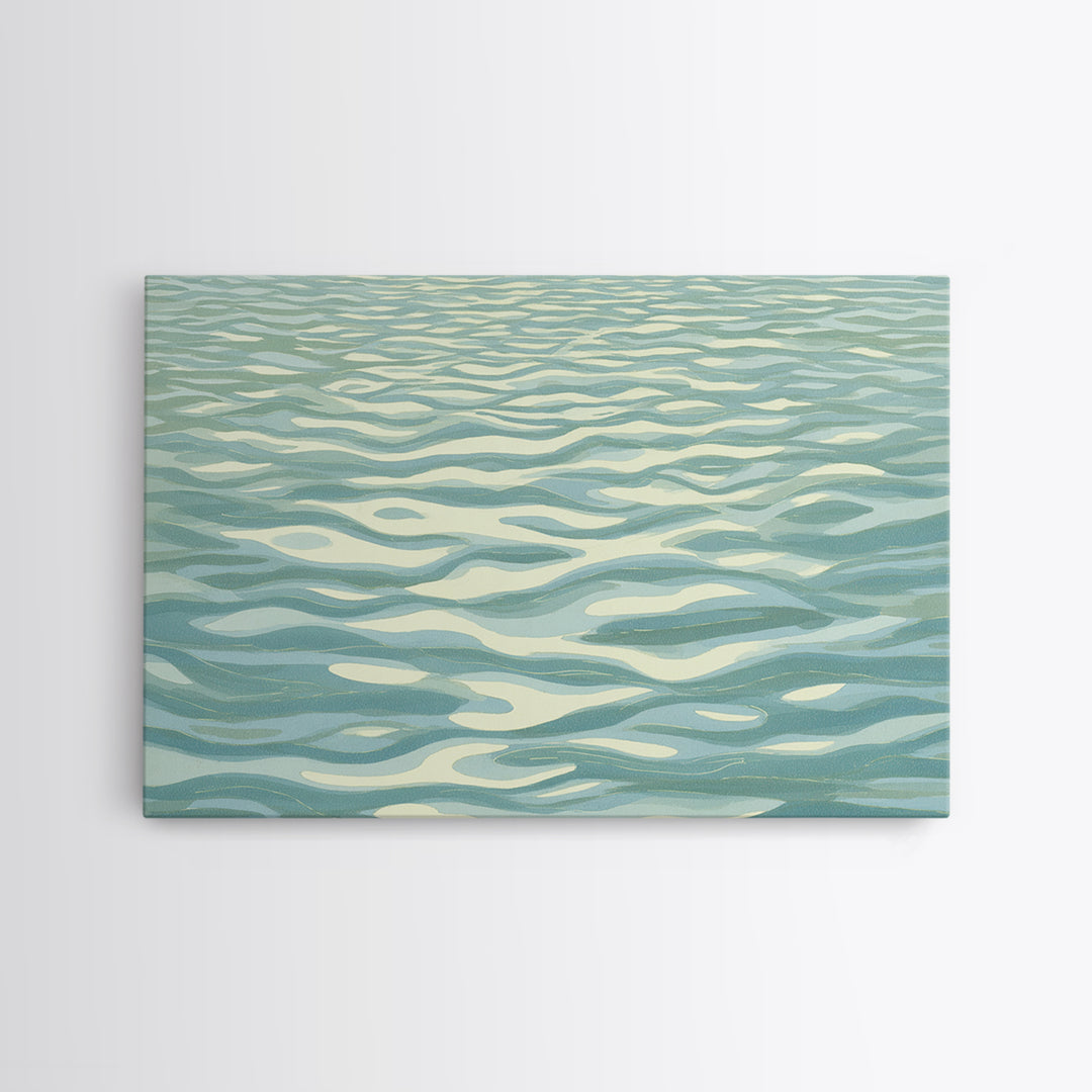 Abstract Water Ripple Pattern Framed Canvas Print, Dental Office Art, Unique Wall Art, Office Decor, Abstract Art, Calm, DOA-3x2-41