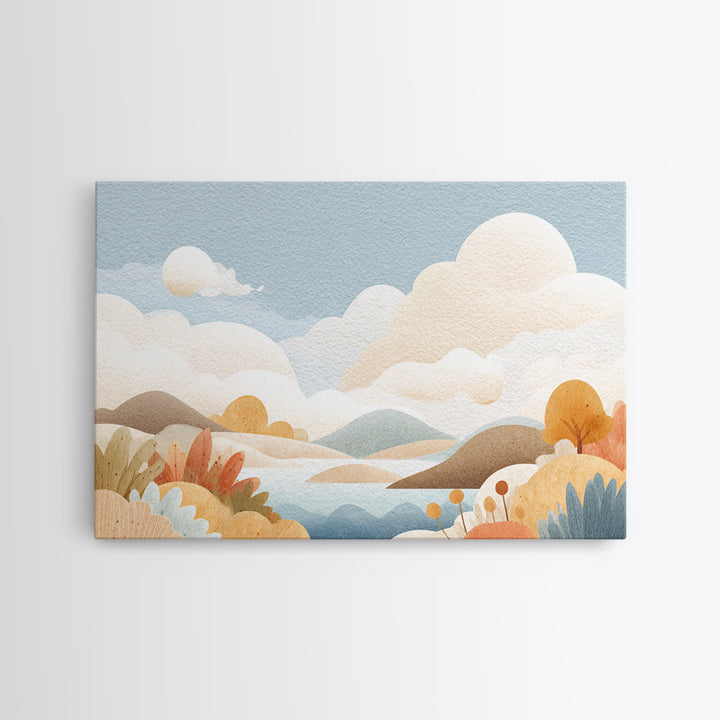 Cheerful Animal Dentist Themed Character Without Text Canvas Print, Dental Office Art, Digital Print, Office Decor, Calm, DOA-3x2-54