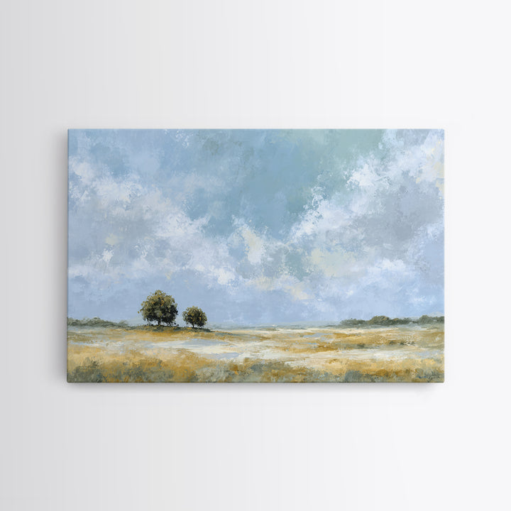 Peaceful Clouds over Open Meadow Canvas Print, Dental Office Art, Office Wall Art, Office Decor, Fine Art, Calm, Medical Decor, DOA-3x2-61