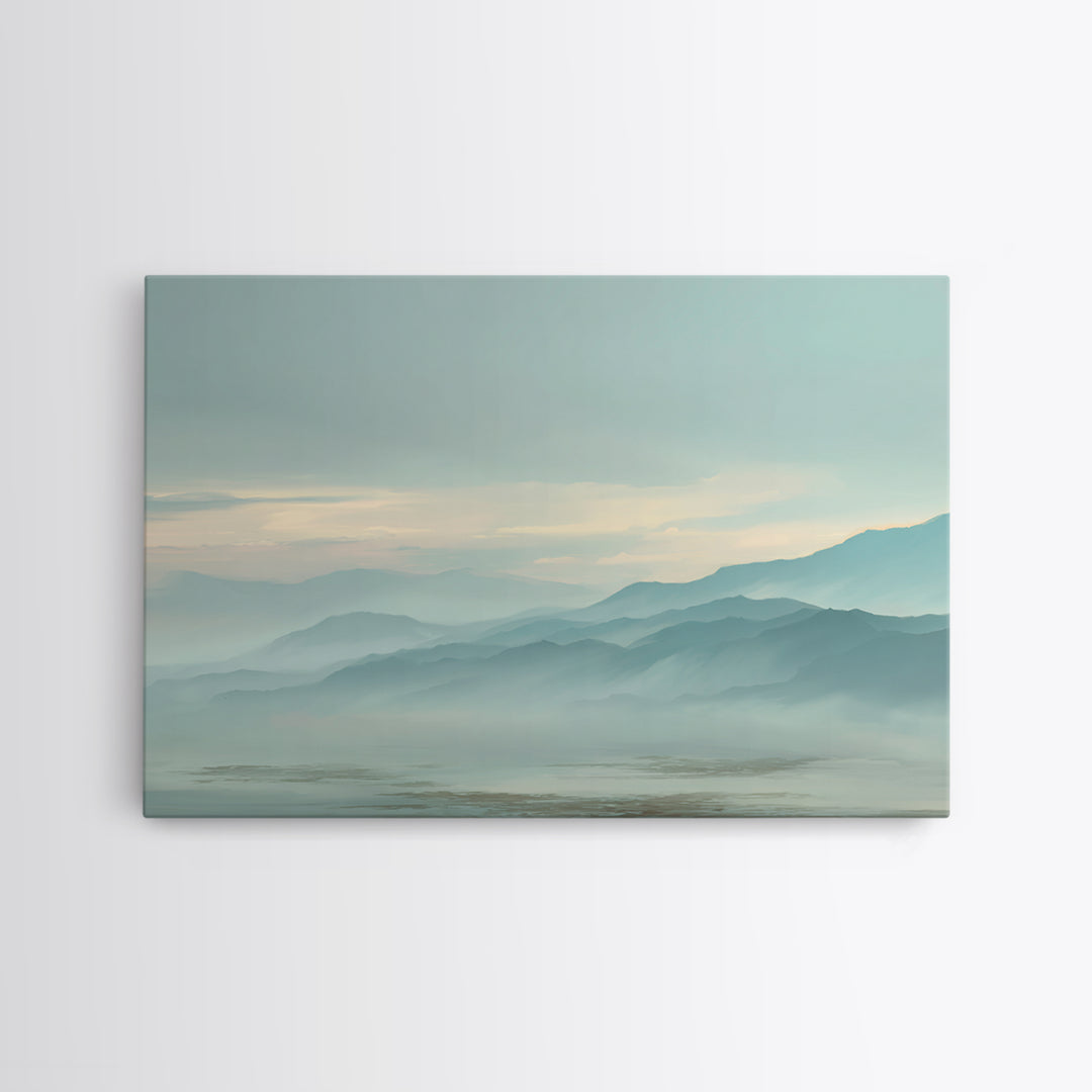 Soft Gradient Sunrise Canvas Print, Dental Office Art, Dental Art, Office Decor, Fine Art, Calm, Dental Gift, Dentist Art, DOA-3x2-72