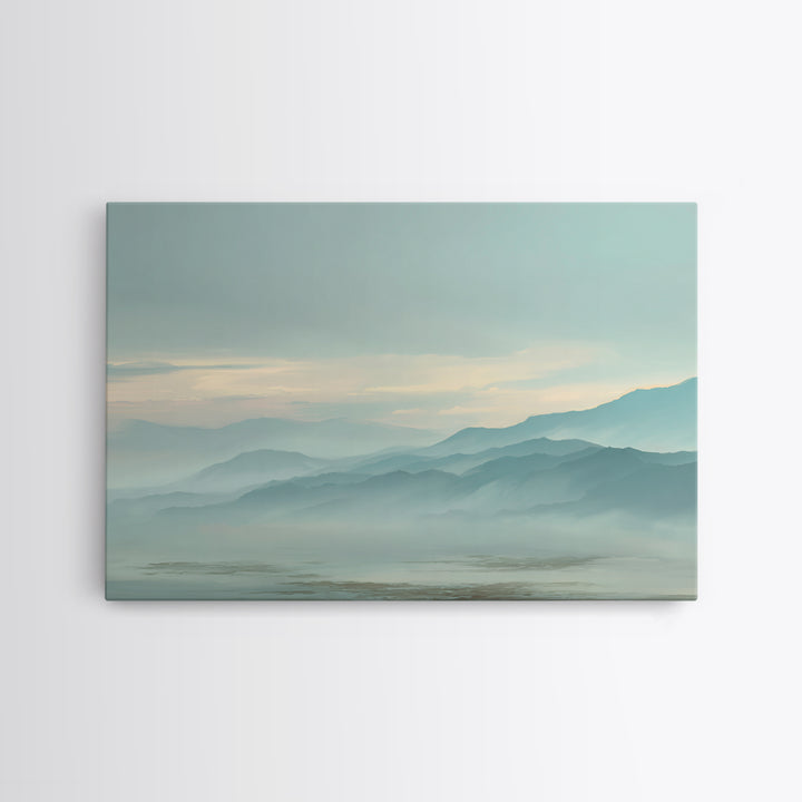 Soft Gradient Sunrise Canvas Print, Dental Office Art, Dental Art, Office Decor, Fine Art, Calm, Dental Gift, Dentist Art, DOA-3x2-72