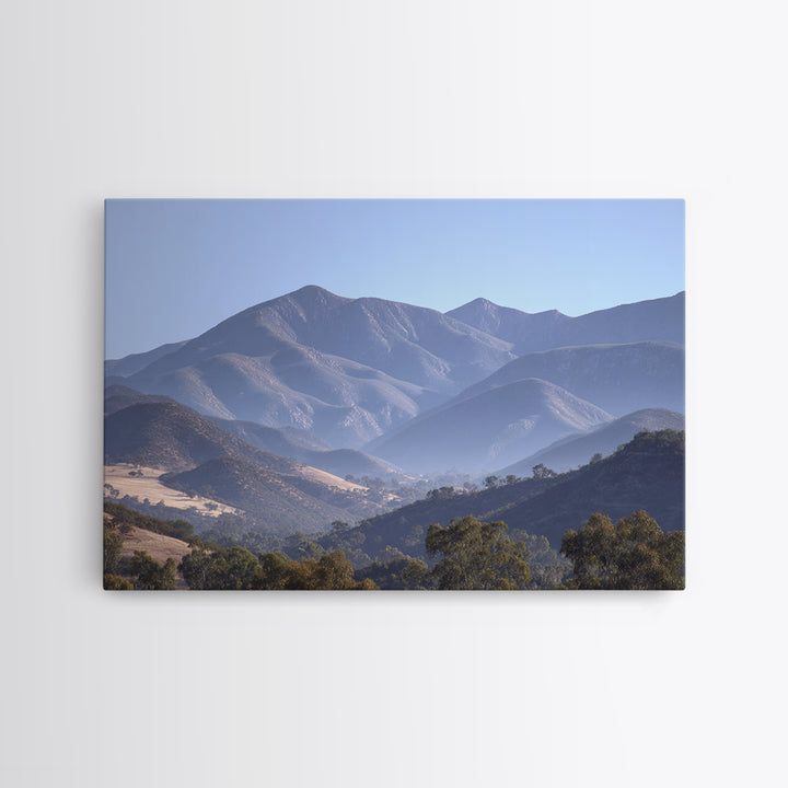 Gentle Mountain Landscape Framed Canvas Print, Dental Office Art, Dental Hygiene, Office Decor, Watercolor Art, Calm, DOA-3x2-80