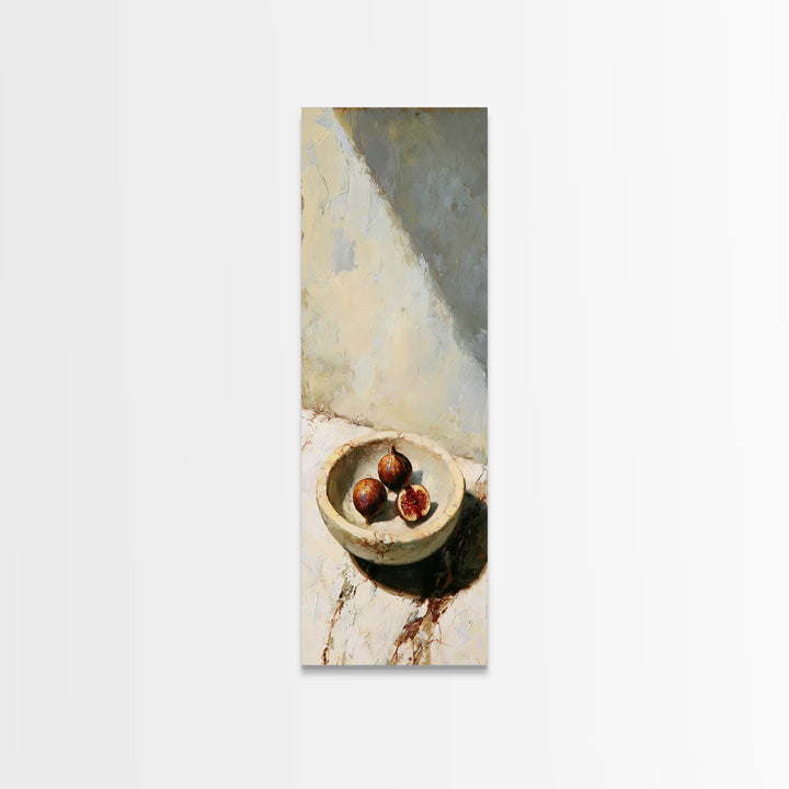 Figs on Marble Canvas Print, Dining Room Art, Fine Art Print, Dining Room Decor, Fine Art, Dining, Fall Decor, DRA-1x3-35