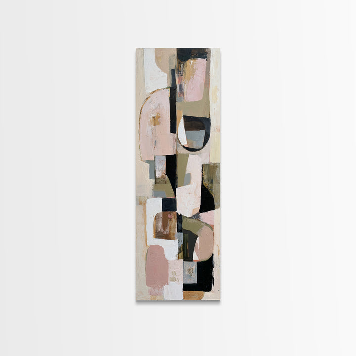 Abstract Composition in Appetite Friendly Warm Tones Canvas Print, Dining Room Art, Room Decor, Dining Room Decor, Dining, DRA-1x3-40