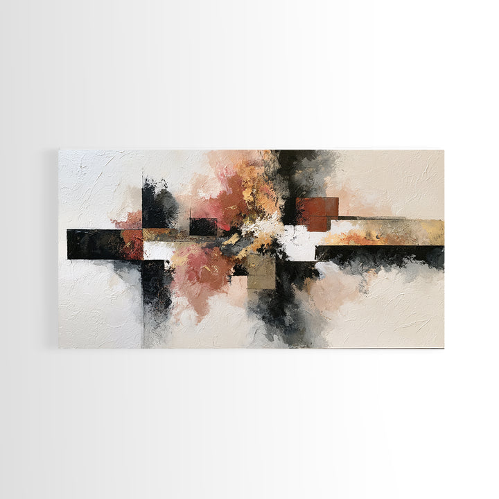 Abstract Composition in Appetite Friendly Warm Tones Canvas Print, Dining Room Art, Canvas Art, Dining Room Decor, Dining, DRA-2x1-72