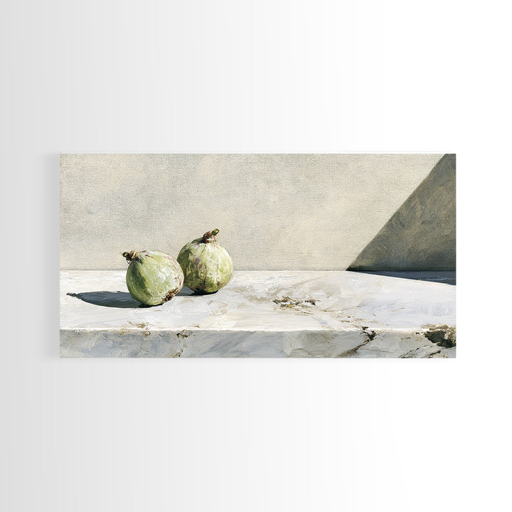 Figs on Marble Framed Canvas Print, Dining Room Art, Print, Dining Room Decor, Dining, Living Room Decor, Abstract Wall Art, DRA-2x1-91
