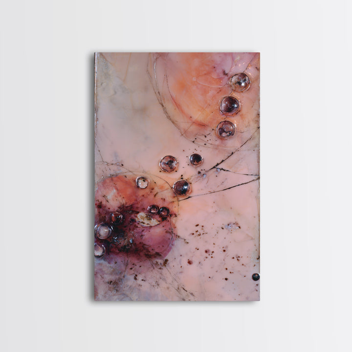 Peach and Plum Still Life Framed Canvas Print, Dining Room Art, Food Art, Dining Room Decor, Fine Art, Dining, DRA-2x3-100