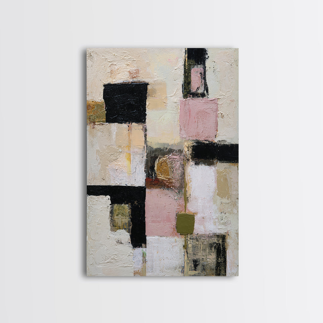 Abstract Composition in Appetite Friendly Warm Tones Canvas Print, Dining Room Art, Fine Art Print, Dining Room Decor, Dining, DRA-2x3-12