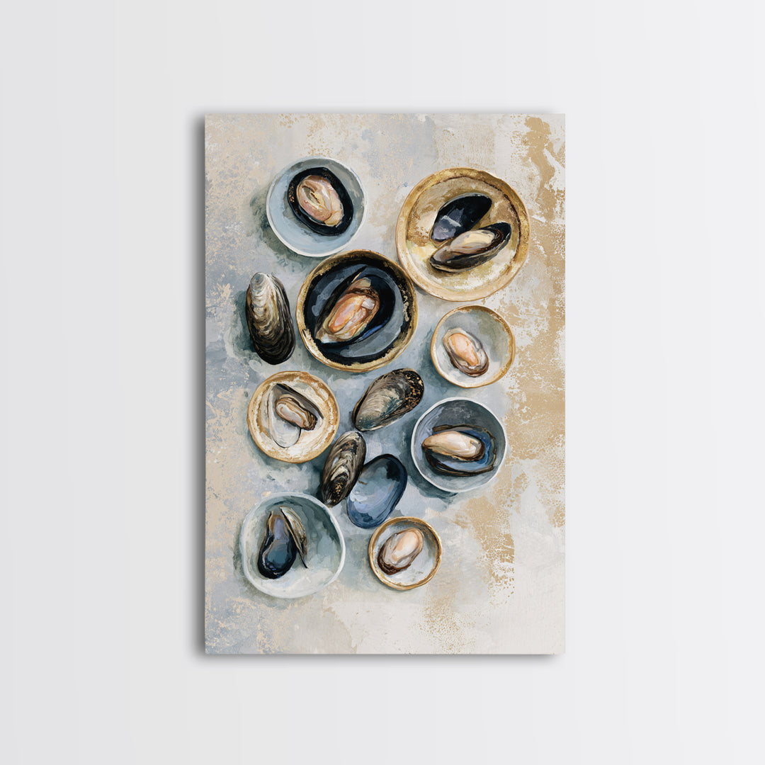 French Bistro Food Illustration Without Text Canvas Print, Dining Room Art, Fine Art Print, Dining Room Decor, Dining, DRA-2x3-18
