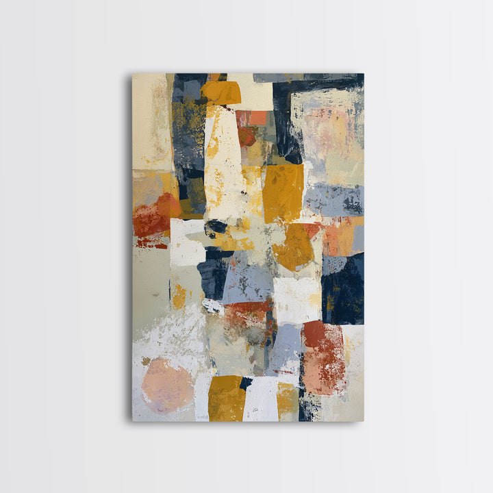 Abstract Composition in Appetite Friendly Warm Tones Canvas Print, Dining Room Art, Printable Art, Dining Room Decor, Dining, DRA-2x3-36