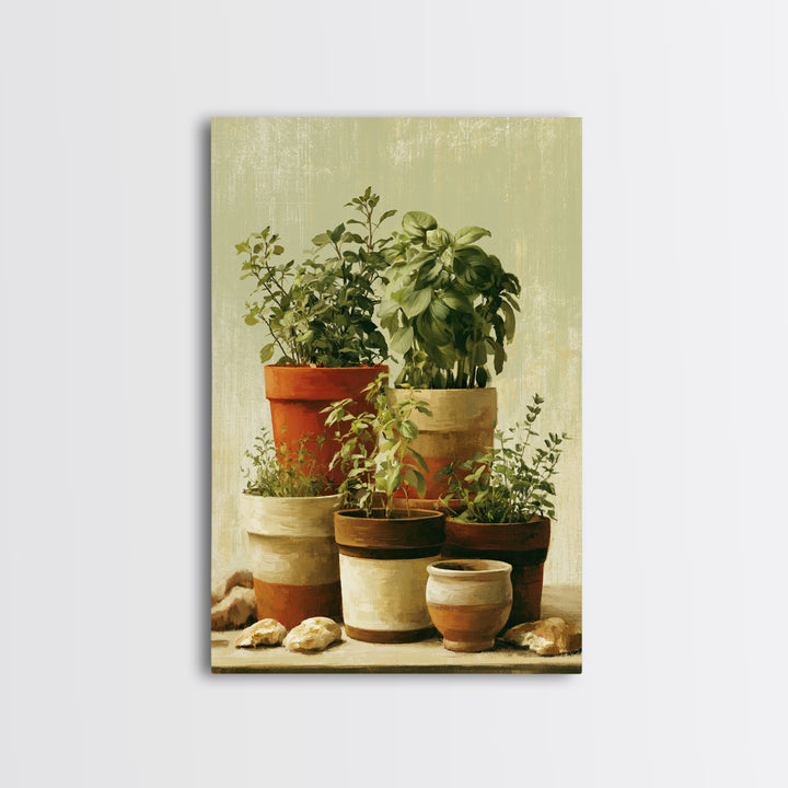 Modern Kitchen Herbs Canvas Print, Dining Room Art, Fall Decor, Dining Room Decor, Dining, Kitchen Art, Living Room Decor, DRA-2x3-65