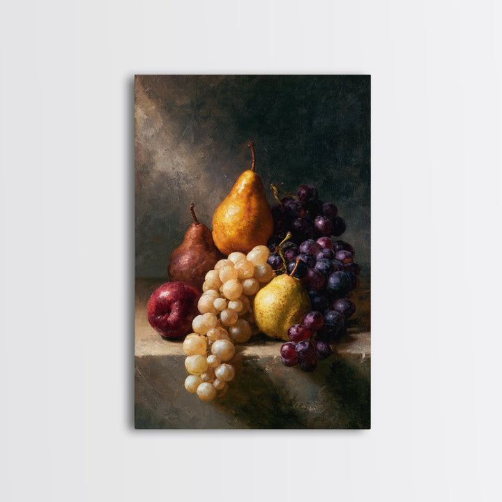 Classical Fruit Still Life Canvas Print, Dining Room Art, Canvas Wall Art, Dining Room Decor, Oil Painting, Dining, DRA-2x3-81
