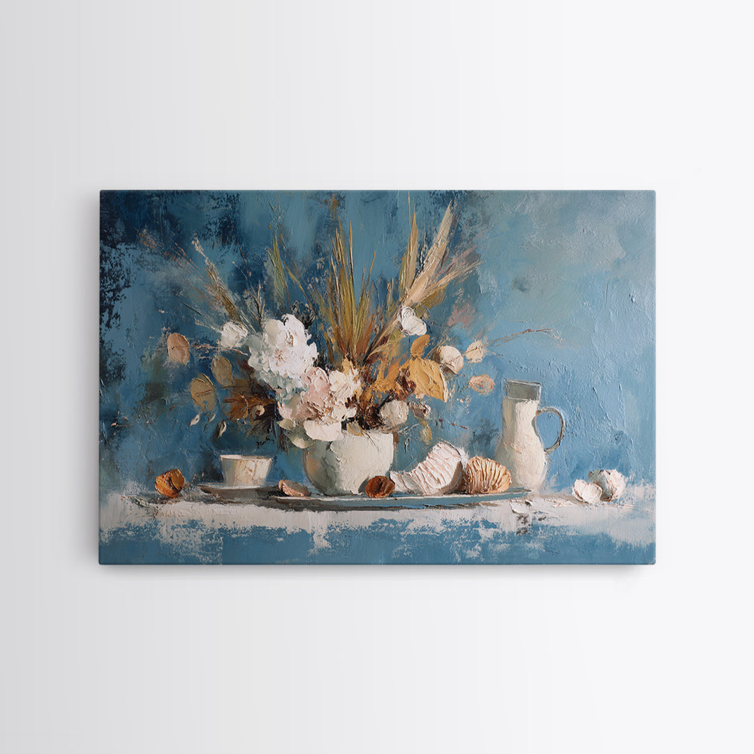 Sunlit Farmhouse Table Objects Without Room View Canvas Print, Dining Room Art, Kitchen Decor, Dining Room Decor, Dining, DRA-3x2-21