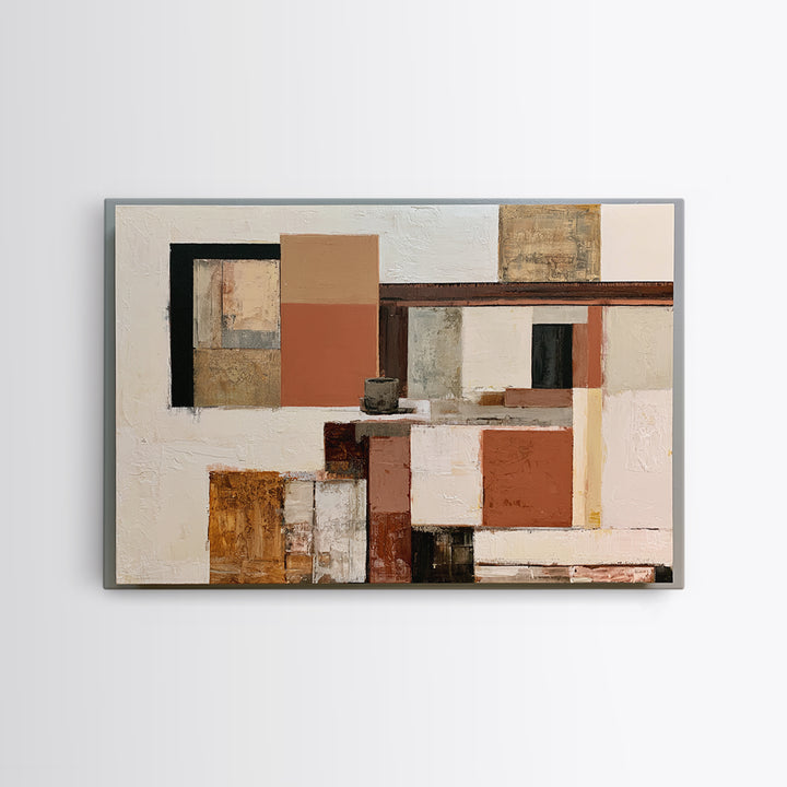 Abstract Composition in Appetite Friendly Warm Tones Canvas Print, Dining Room Art, Canvas Art, Dining Room Decor, Dining, DRA-3x2-32