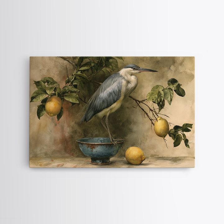 Italian Lemon Branch Canvas Print, Dining Room Art, Printable Art, Dining Room Decor, Watercolor Art, Dining, Coastal Wall Art, DRA-3x2-33