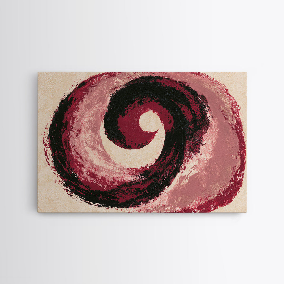 Abstract Red Wine Swirl Framed Canvas Print, Dining Room Art, Bedroom Decor, Dining Room Decor, Abstract Art, Dining, DRA-3x2-46