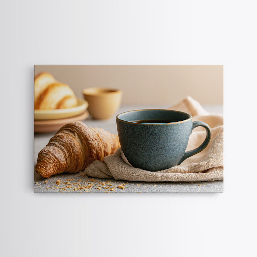 Coffee and Pastry Scene for Breakfast Nook Canvas Print, Dining Room Art, Canvas Art, Dining Room Decor, Fine Art, Dining, DRA-3x2-66