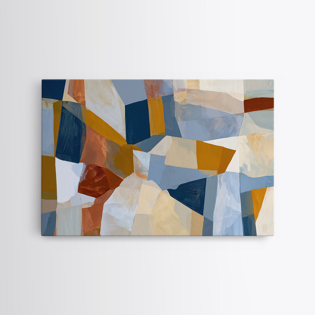Abstract Composition in Appetite Friendly Warm Tones Canvas Print, Dining Room Art, Coastal Wall Art, Dining Room Decor, Dining, DRA-3x2-80