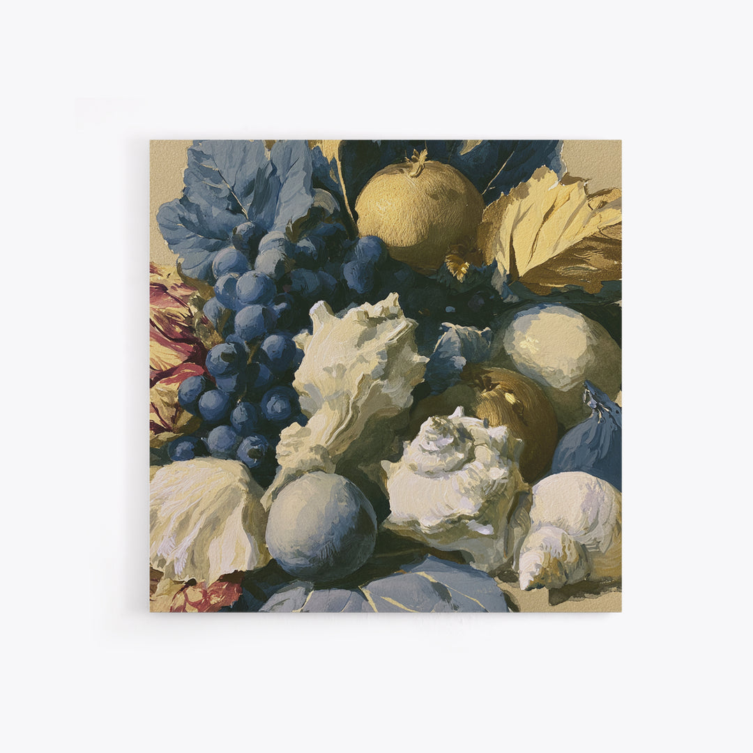 Bold Maximalist Still Life Framed Canvas Print, Eclectic Art, Digital Print, Living Room Decor, Eclectic, Fine Art Print, ECL-1x1-27